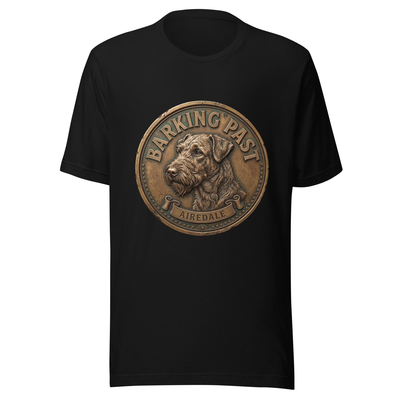 Airedale Terrier medallion tee
